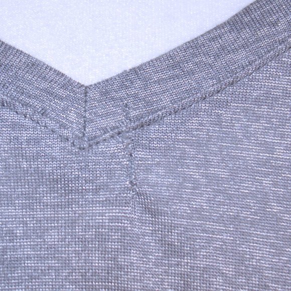 RBX Active V-Neck Long Sleeve Top with sheer back detail - Picture 10 of 11